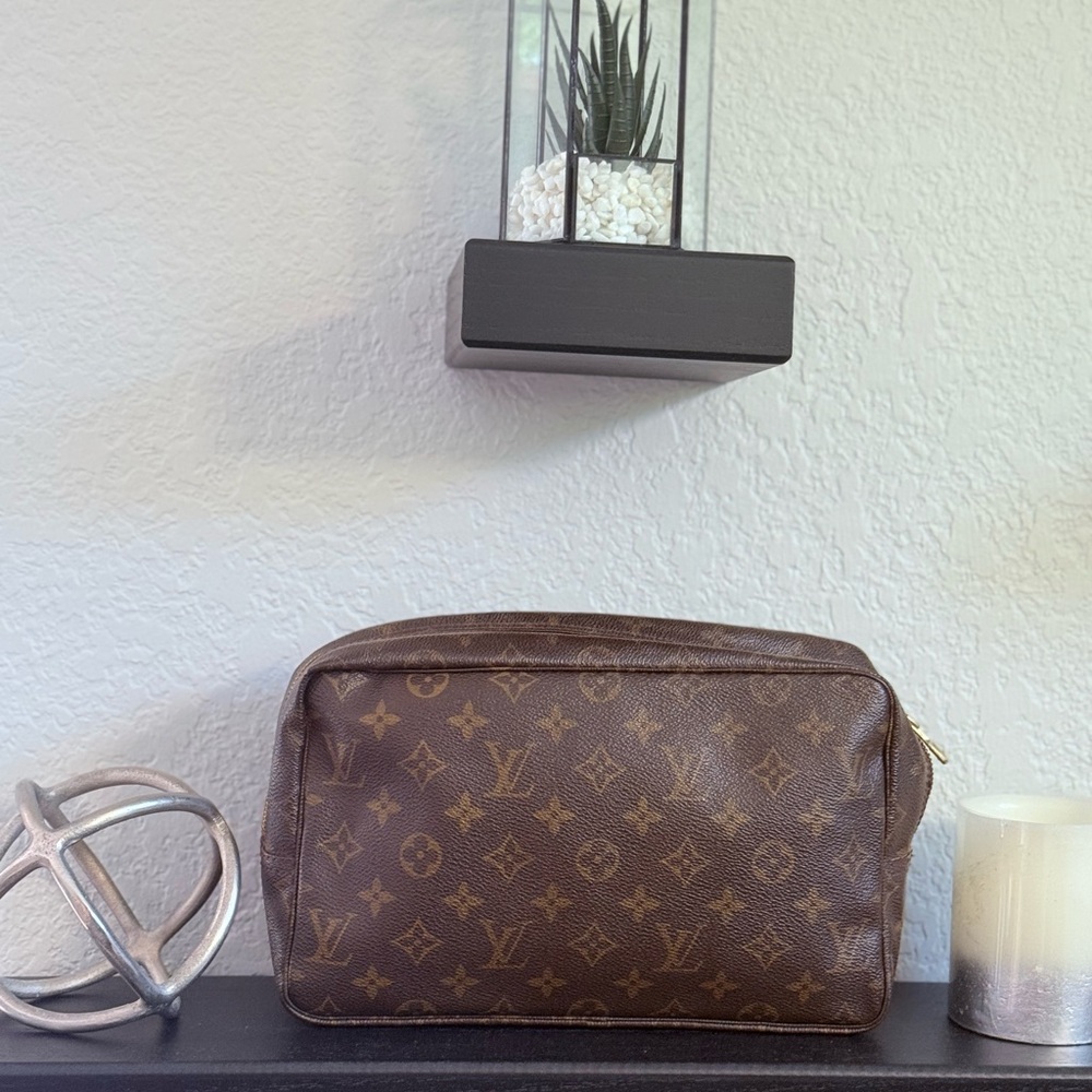 Louis Vuitton Brown Monogram Toiletry Bag
